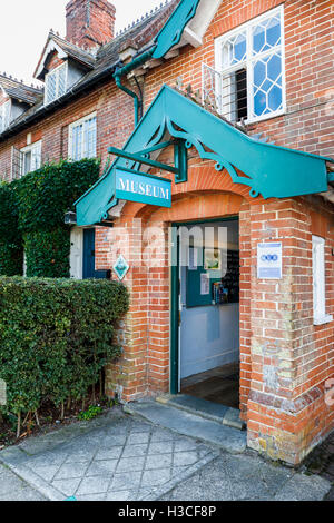 Heimatmuseum die Geschichte der Küstenerosion in Dunwich, einem Dorf in Suffolk coastal District, East Anglia, England Stockfoto