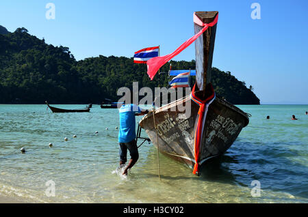 Bucht von Koh Phi Phi Don, Thailand Stockfoto