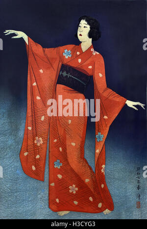 Tanz 1932 Kobayakawa Kiyoshi 1899-1948 Japan (Farbe Holzschnitt auf Papier) Stockfoto