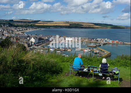 Stonehaven Hafen-Aberdeenshire-Schottland Stockfoto