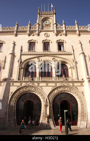 Rossio-Bahnhof Lissabon Portugal Stockfoto