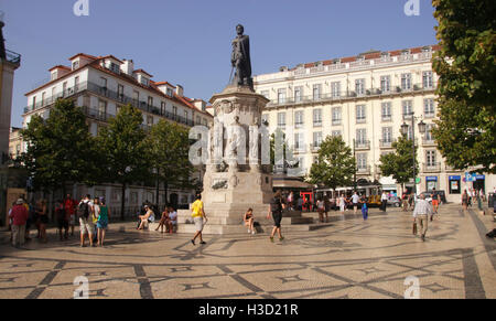 Praça Luis de Camoes in Chiado-Viertel von Lissabon Portugal Stockfoto