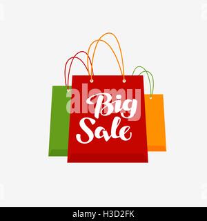 Shopping-Logo. Big Sale-Symbol oder das Symbol Stock Vektor