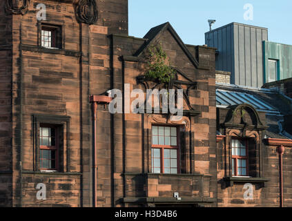 Fensterdetail, Glasgow Herald-Gebäude, entworfen von Charles Rennie Mackintosh, jetzt The Lighthouse, Glasgow, Schottland, UK, Stockfoto