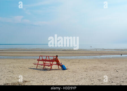 Rand, Strand, Pärnu, Estland, Baltikum, Europa Stockfoto