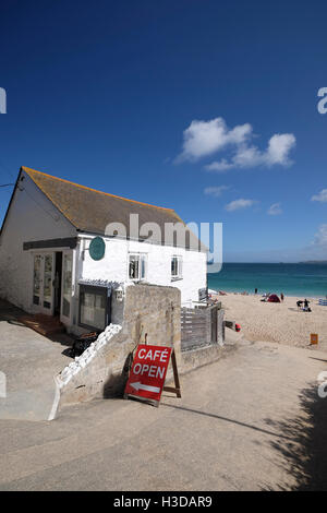 Porthgwidden Beach Cafe Stockfoto