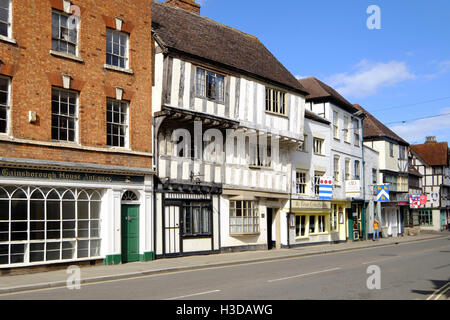 Tewkesbury High Street Stockfoto