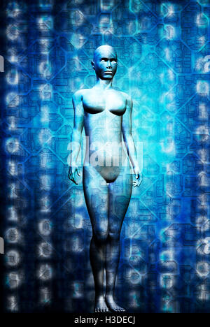 weiblichen cyborg Stockfoto