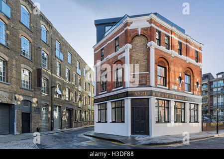 Umwandlung des alten London-Wirtshaus und Luxus-Appartements Stockfoto