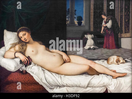 Tizian - Tiziano Vecellio (ca. 1488/90-1576), Venus von Urbino (1538). Stockfoto