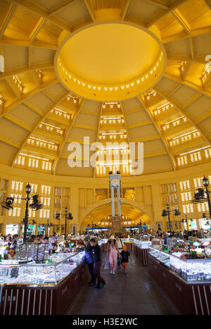 Innere des zentralen Markt Psar Thmei in Phnom Penh, Kambodscha Stockfoto