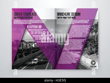Broschüre Design Vorlage Vektor flyer Stock Vektor