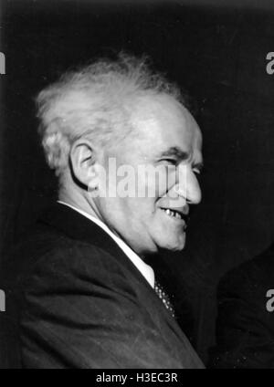 DAVID BEN-GURION (1886-1973) erste Premierminister Israels hier 1947 Stockfoto