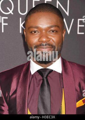 DAVID OYELOWO britische nigerianische Schauspieler im September 2016. Foto Jeffrey Mayer Stockfoto