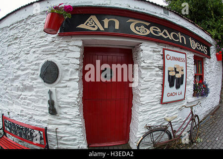 bunte Clonakilty mit ein Fish-Eye-Objektiv west cork, Irland Stockfoto