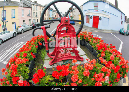 bunte Clonakilty mit ein Fish-Eye-Objektiv west cork, Irland Stockfoto