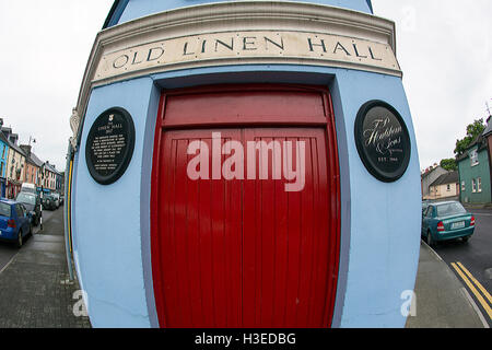 bunte Clonakilty mit ein Fish-Eye-Objektiv west cork, Irland Stockfoto