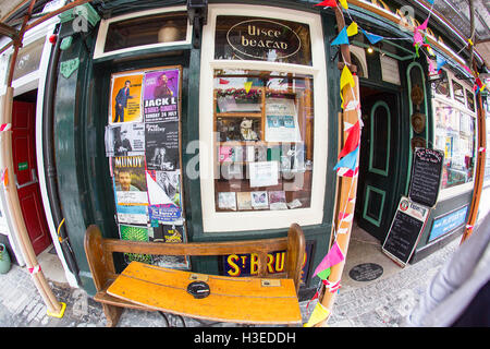 bunte Clonakilty mit ein Fish-Eye-Objektiv west cork, Irland Stockfoto