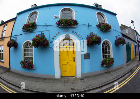 bunte Clonakilty mit ein Fish-Eye-Objektiv west cork, Irland Stockfoto