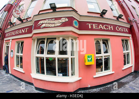 bunte Clonakilty mit ein Fish-Eye-Objektiv west cork, Irland Stockfoto