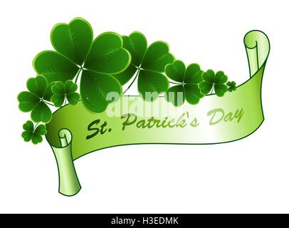 St. Patricks Day Gruß. Stock Vektor