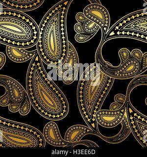 traditionelle asiatische Elemente Paisley Stock Vektor