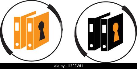 Archiv-Logo-Design-Konzept Stock Vektor