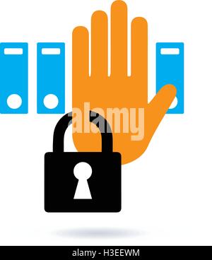 Archiv-Design-Konzept Stock Vektor