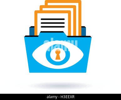 Archiv-Logo-Design-Konzept Stock Vektor