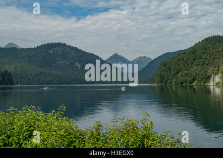 Alpsee, Hohenschwangau, Bayern, Deutschland Stockfoto