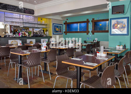 Winstons Fish Bar, Weston-Super-Mare, Somerset, UK.fish&chips Essen Veranstaltungsort Restaurant Café Imbiss "Fast food" Stockfoto