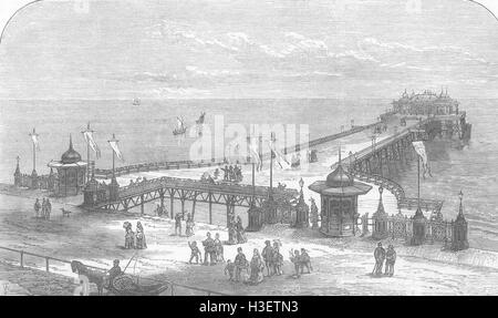 SUSSEX dem neuen Pier in Hastings 1872. Illustrierte London News Stockfoto