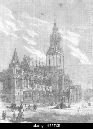 Londoner Royal Academy of Arts Architektur Preis Design 1862. Illustrierte London News Stockfoto