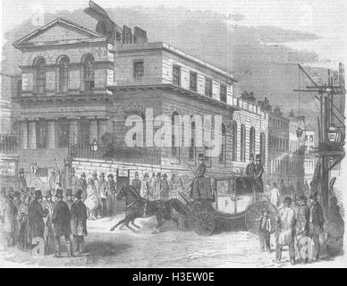 LONDON Central Criminal Ct, während Palmers Testversion 1856. Illustriert von Zeiten Stockfoto