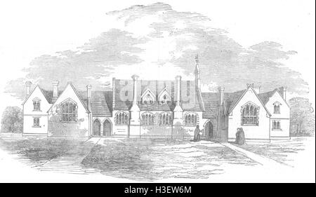 Londoner National & Industrie Schulen, Finchley 1855. Illustrierte London News Stockfoto