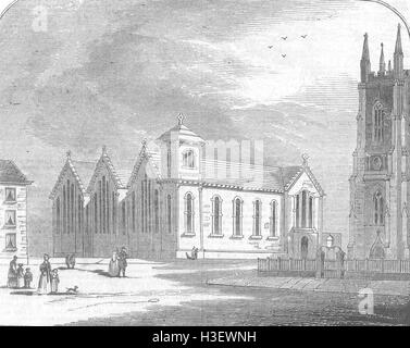 YORKS St.-Georgs-Schulen, Sheffield 1844. Illustrierte London News Stockfoto