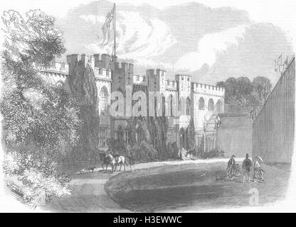 WALES Cardiff Castle 1868. Illustrierte London News Stockfoto