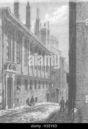 LONDON Merchant Taylors, Suffolk Lane, Cannon St 1862. Illustrierte London News Stockfoto