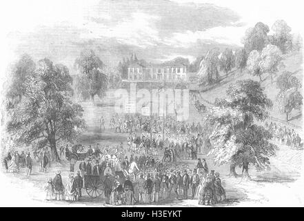 WARCS Freuden, Park neben dem Docht Haus, pro Hore 1859. Illustrierte London News Stockfoto