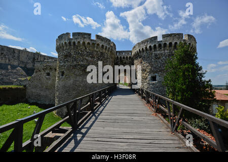 Belgrader Festung Kalemegdan, Belgrad, Serbien. Haupteingang. Stockfoto