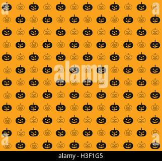 Kürbis Musterdesign Hintergrund, Papier. Halloween-Konzept. Design-Elemente der Halloween-Party. Vektor-illustration Stock Vektor