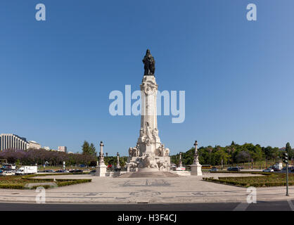 Denkmal der 1. Marquis von Pombal auf dem Platz mit seinem Namen, Lissabon, Portugal Stockfoto