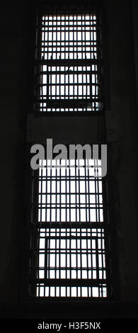 Gefängnis Alcatraz Zellenfenster Stockfoto