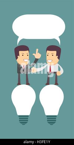 Geschäftsmann, Hände schütteln Stock Vektor