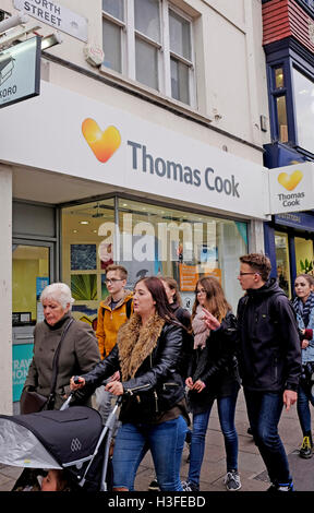 Thomas Cook Travel Agent Shop Brighton UK - sie haben jetzt geschlossen Stockfoto