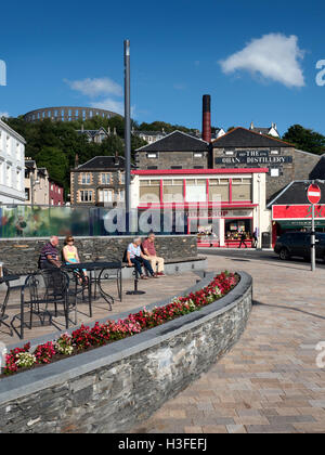 Platz auf der George Street unter McCaigs Turm in Oban, Argyll und Bute Schottland Stockfoto