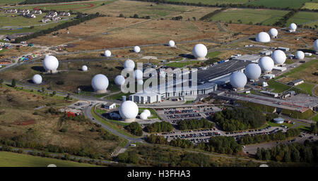 Luftaufnahme von Menwith Hill in der Nähe von Harrogate, North Yorkshire Stockfoto