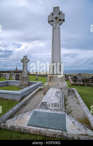 Flora MacDonald Denkmal an der Kilmuir Friedhof, Isle Of Skye, Schottisches Hochland, Schottland Stockfoto