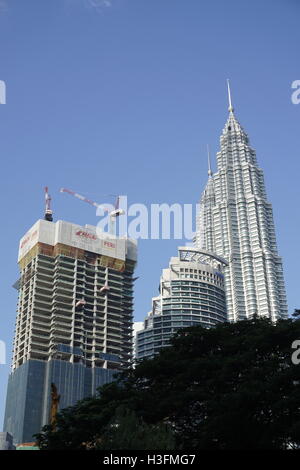 Gebäude in Malaysia gebaut von China Construction company Stockfoto