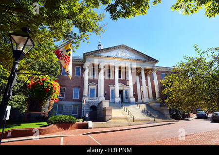 Maryland State Capital Gebäude in Annapolis, Maryland. Stockfoto